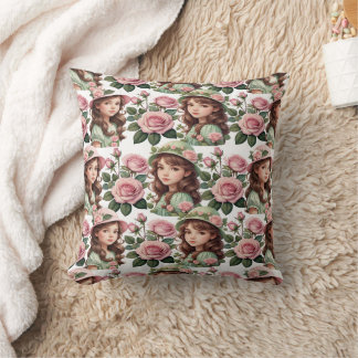 Beautiful little girl cushion