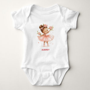 Beautiful Little Rose Ballerina Baby Bodysuit