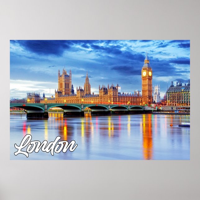 Beautiful London, England, United Kingdom Poster (Front)