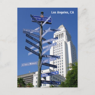 Beautiful Los Angeles Downtown Postcard! Postcard