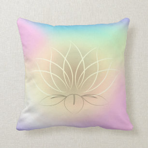 Beautiful Lotus Colourful Ombre, Zen Cushion