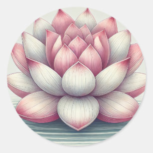Beautiful Lotus Design Sticker