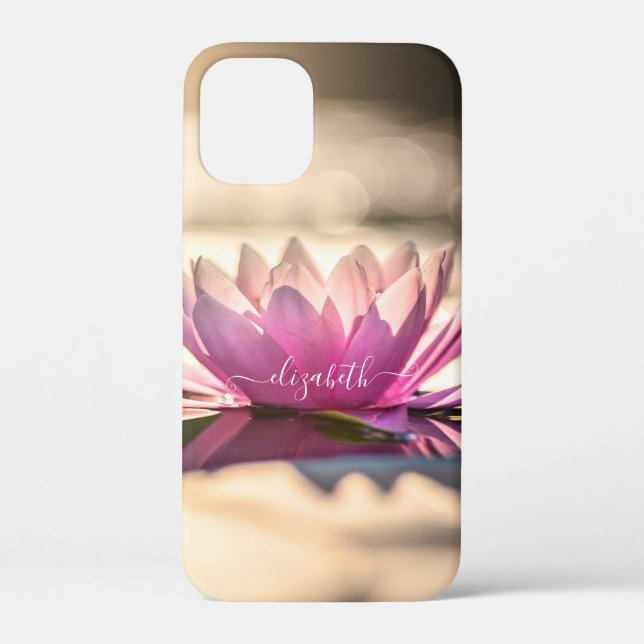 Beautiful Lotus Flower,Lake,Zen Case-Mate iPhone Case (Back)