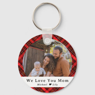 Beautiful Love You Mum Photo & Text Key Ring