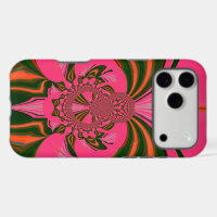 Beautiful Lovely African Hot Pink Red Golden Green