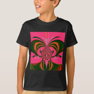 Beautiful Lovely African Hot Pink Red Golden Green T-Shirt