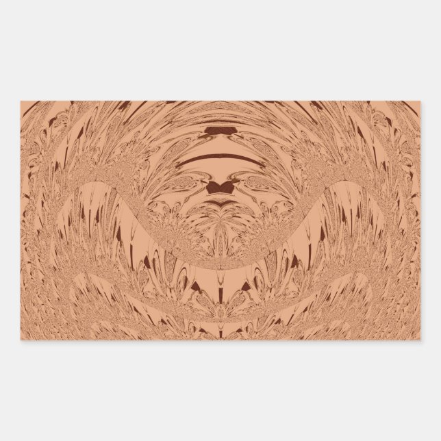 Beautiful Lovely African Lion head vector pattern  Rectangular Sticker (Front)