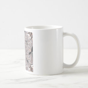 Beautiful lovely ash grey kaleidoscope seamless  coffee mug