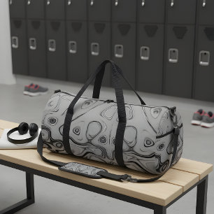  Beautiful Lovely Ash Grey Texture Colour Art Prin Duffle Bag