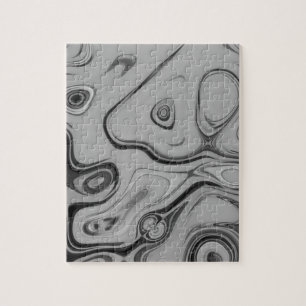  Beautiful Lovely Ash Grey Texture Colour Art Prin Jigsaw Puzzle