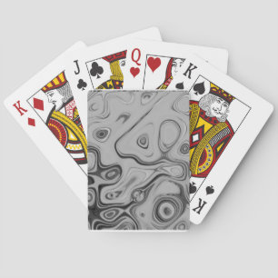Beautiful Lovely Ash Grey Texture Colour Art Prin Playing Cards