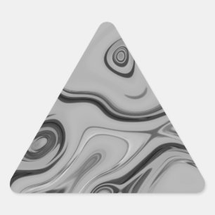  Beautiful Lovely Ash Grey Texture Colour Art Prin Triangle Sticker