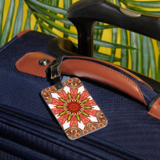 Beautiful Lovely Asian traditional edgy pattern Luggage Tag