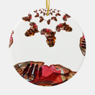 Beautiful Lovely Colours Ceramic Ornament