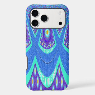 Beautiful Lovely Cyan Blue batik Print vector Art
