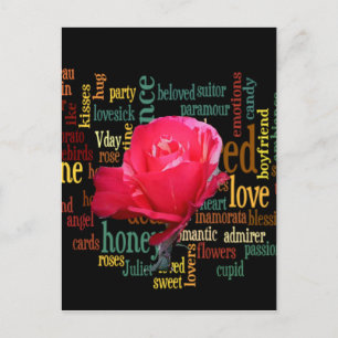 Beautiful Lovely Happy Valentine Colourful Design Holiday Postcard
