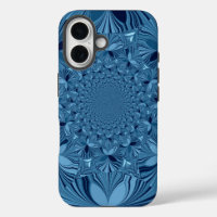 Beautiful Lovely Iridescent Blue Kaleidoscope Art 