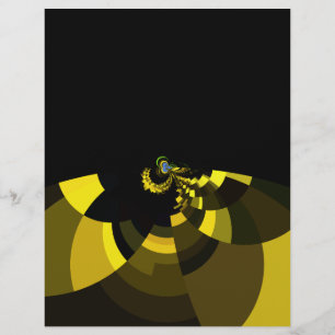 Beautiful Lovely Jet Black Golden Yellow Print Art