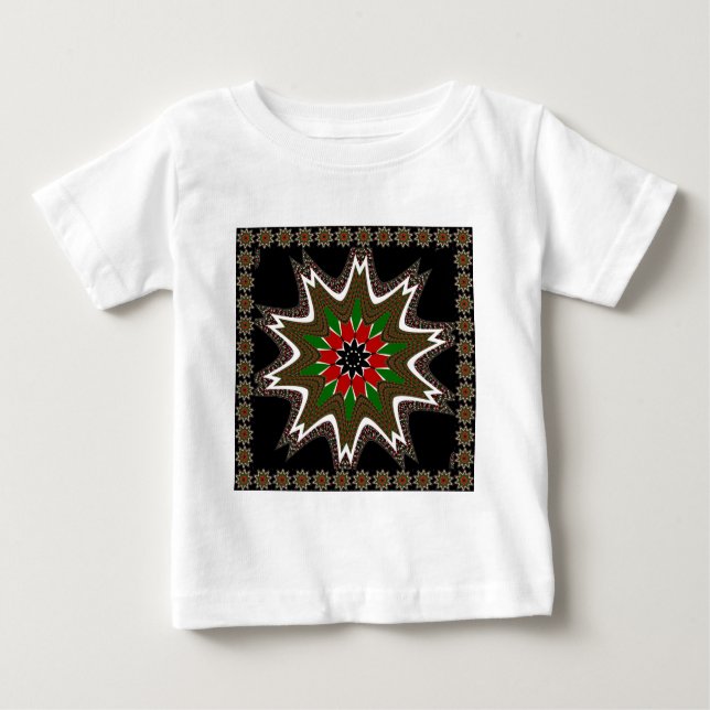 Beautiful Lovely Kenya Cultural Motif Geometrical  Baby T-Shirt (Front)
