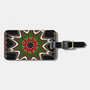 Beautiful Lovely Kenya Cultural Motif Geometrical Luggage Tag