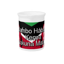 Beautiful Lovely Kenyan Flag Cube with Greeting 