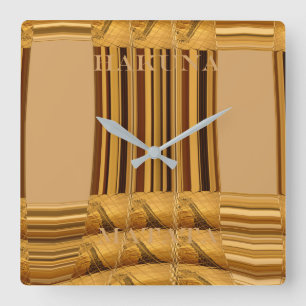 Beautiful lovely Kenyan wild animal giraffe Square Wall Clock