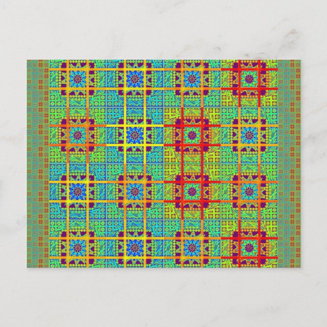 Beautiful Lovely Mayan  ethnic Print vector design Postcard (Front)