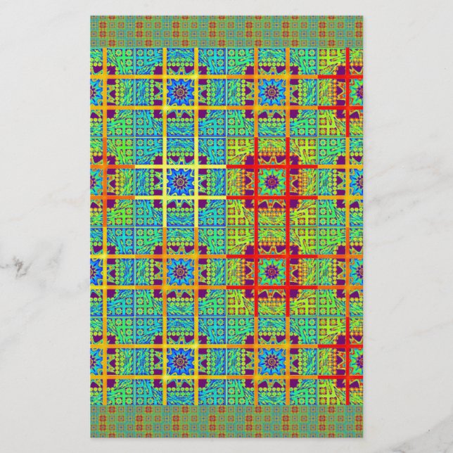 Beautiful Lovely Mayan  ethnic Print vector design Stationery (Front)