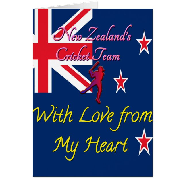 Beautiful Lovely New Zealand National Flag Colours (Front)