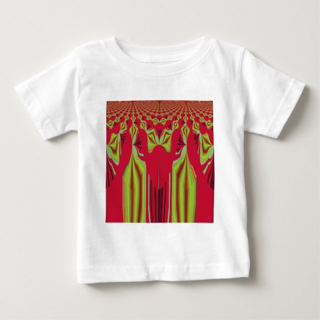 Beautiful Lovely Red and Yellow African Tribal Art Baby T-Shirt (Front)