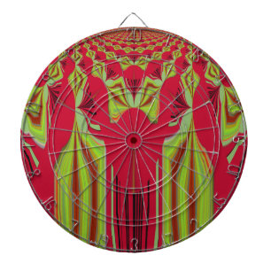 Beautiful Lovely Red and Yellow African Tribal Art Dartboard