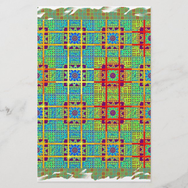 Beautiful Lovely South African Tribal Print vector Stationery (Front)