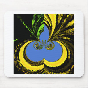 Beautiful Lovely South African Yellow and Blue Art Mouse Pad