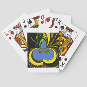Beautiful Lovely South African Yellow and Blue Art Playing Cards