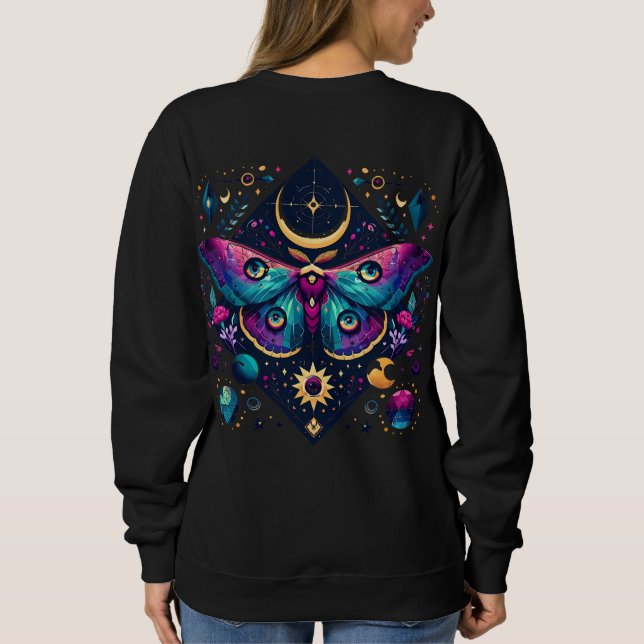 Beautiful Lunar Moth  Sweatshirt (Back)