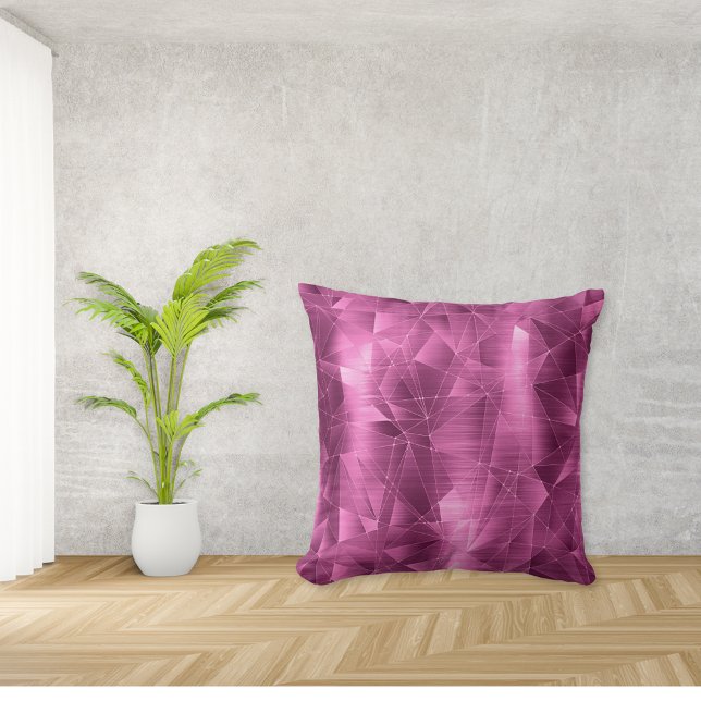 Beautiful Luxury Amethyst Geometrical Pattern Cushion (Creator Uploaded)