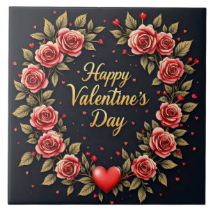 Beautiful Luxury Floral Love Modern Collection Ceramic Tile