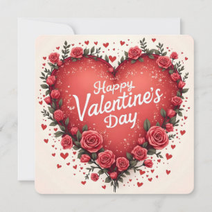 Beautiful Luxury Floral Love Trendy Collection Holiday Card