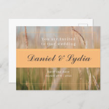 Beautiful luxury nature wedding invitation 