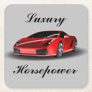 Beautiful Luxury Sports Car Coaster Set