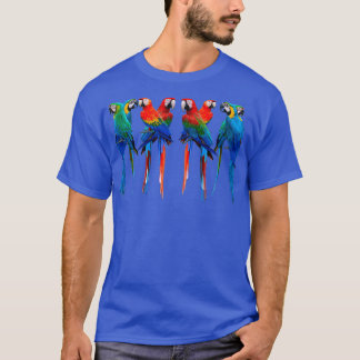 Beautiful Macaws The Scarlet Macaw Greenwing Macaw T-Shirt