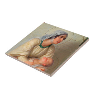 Beautiful Madonna and Child Ceramic Tile