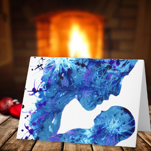 Beautiful Madonna & Child watercolor Holiday Card