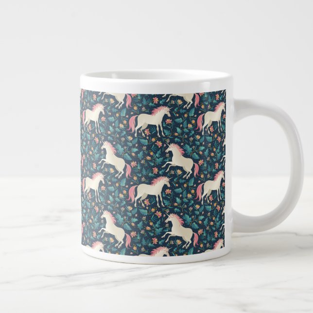 Beautiful Magical Unicorn Pattern Large Coffee Mug (Right)