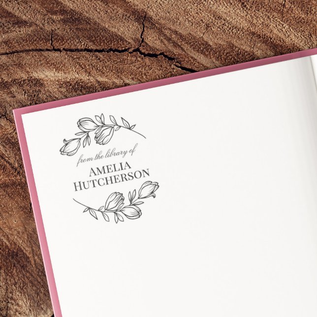 Beautiful Magnolia Branches From The Library Of Self-inking Stamp (Creator Uploaded)