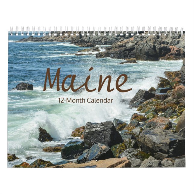Beautiful Maine 12-Month Calendar (Cover)