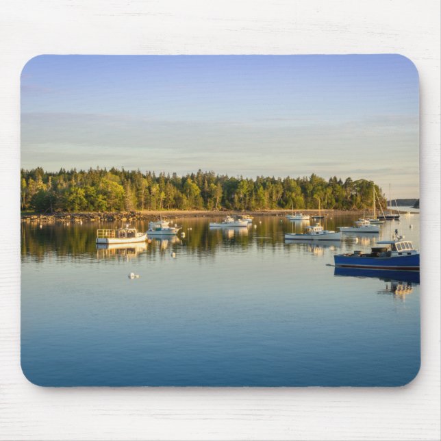 Beautiful Maine coast sunset Mouse Pad (Front)