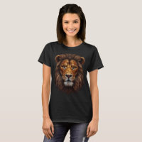 Beautiful Majestic Lion Portrait Mosaic Art