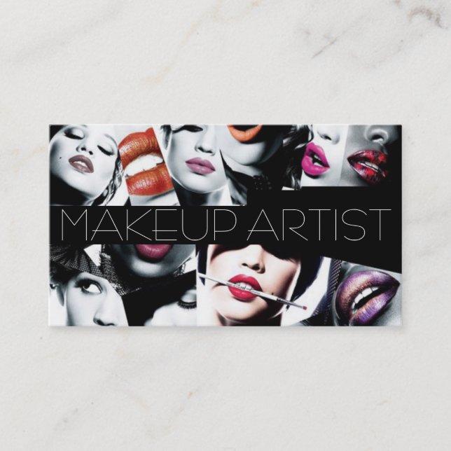 Beautiful Makeup Artist Card (Front)