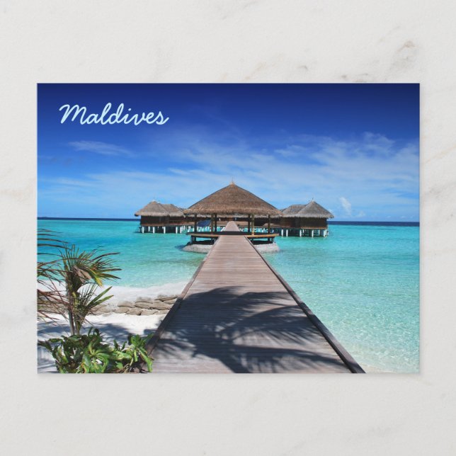 Beautiful Maldive Islands Postcards (Front)